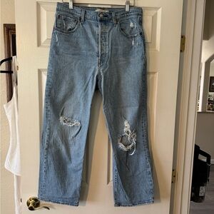 Levi’s ribcage straight ankle jeans